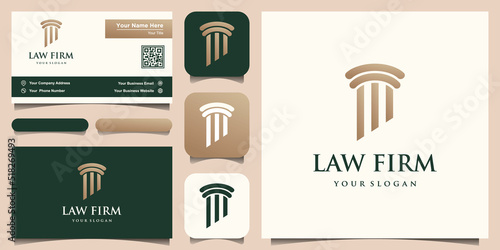 Pillar Logo Design for law firm, attorney or university