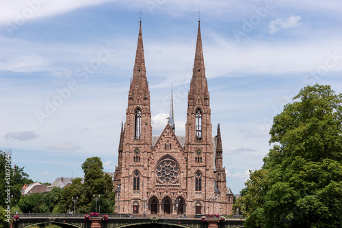 Church of St. Paul in Strasbourg. Alsace. France
