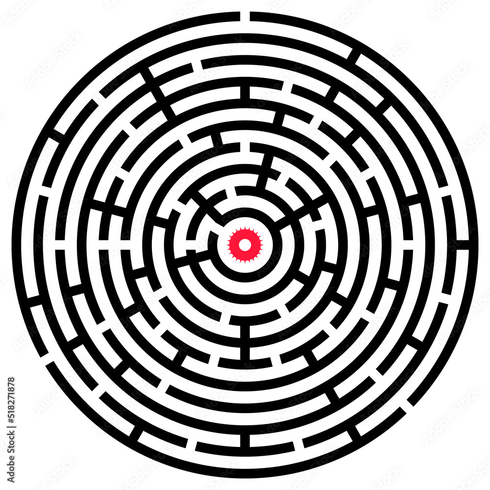 children's puzzle round maze (labyrinth) children's puzzle round maze (labyrinth)