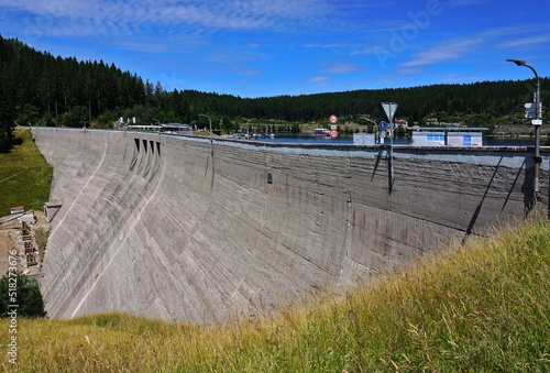 Staumauer vom Schluchsee, Südschwarzwald, Baden Württemberg, Deutschland photo