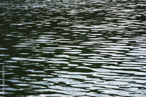 Ripples on water surface - sky reflection