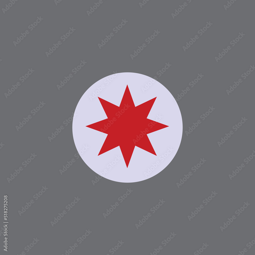 Star icon vector flat design illustration Star icon vector flat design illustration