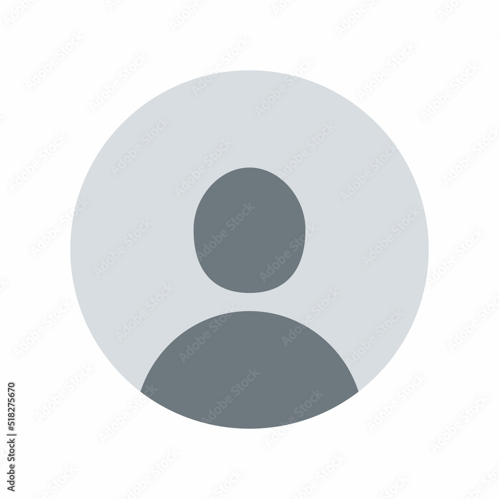 Default avatar profile icon of social media user Default avatar profile icon of social media user