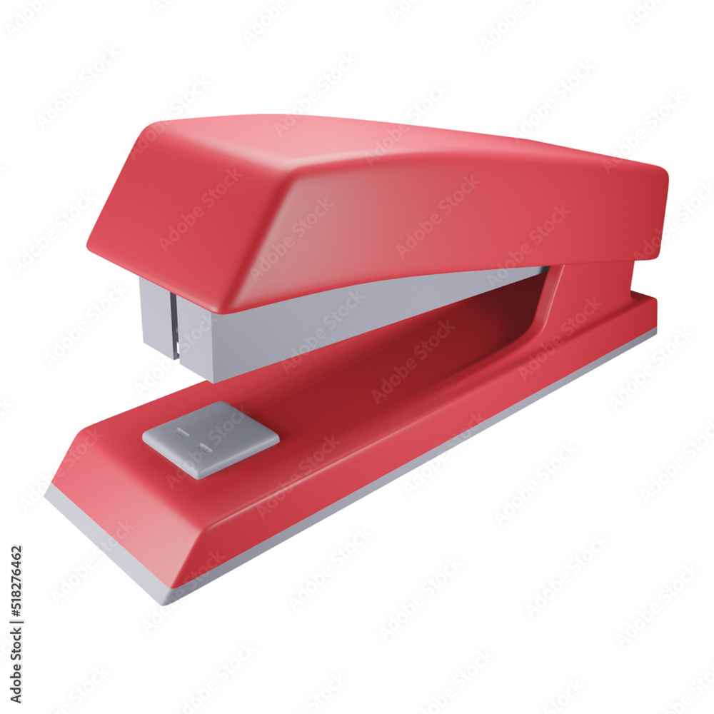 Stapler 3d rendering isometric icon. Stapler 3d rendering isometric icon.
