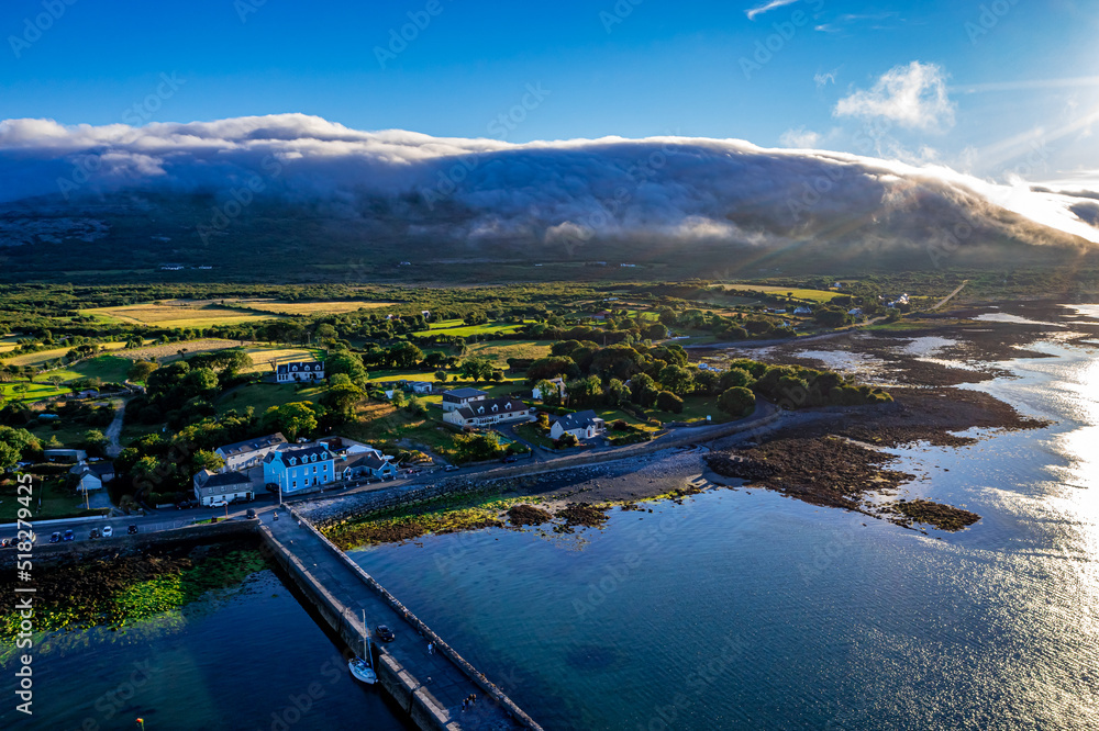 Ireland from above | Irish Coast, the Sea and the Village Ballyvaughan