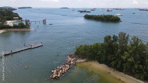 Sentosa, Singapore - July 14, 2022: The Landmark Buildings and Tourist Attractions of Sentosa Island, Singapore photo