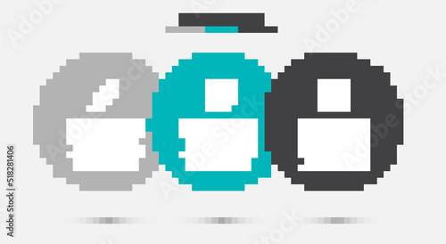 Set User manual, Pencil with eraser and Financial book. Business infographic template. Vector