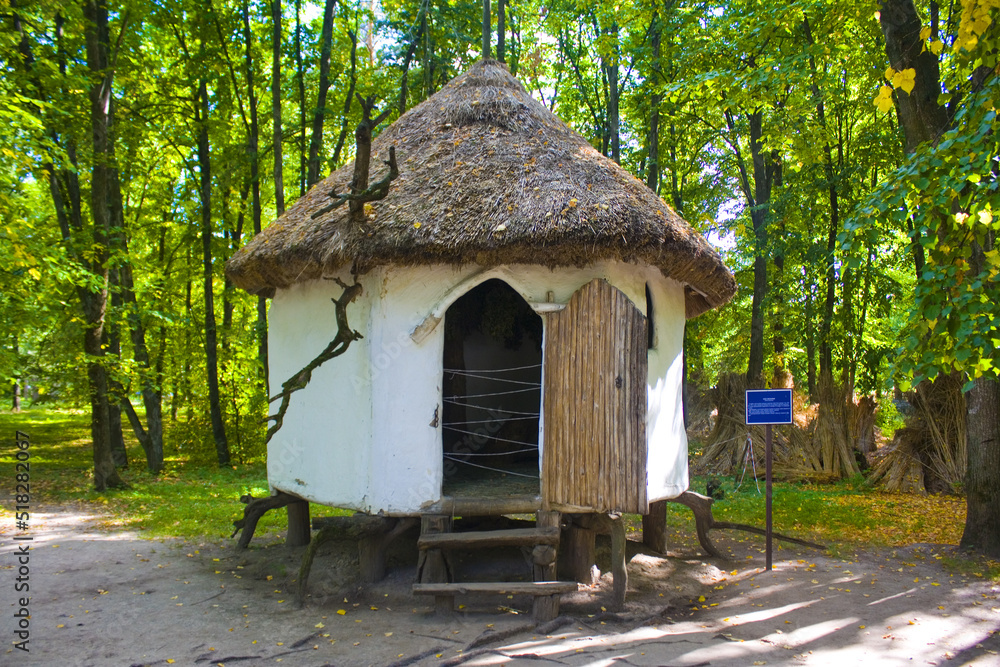 Reconstruction of medieval peasant household in Open-air Museum of Folk Architecture and Life of the Middle Dnieper in Pereyaslav-Khmelnitsky Reconstruction of medieval peasant household in Open-air Museum of Folk Architecture and Life of the Middle Dnieper in Pereyaslav-Khmelnitsky