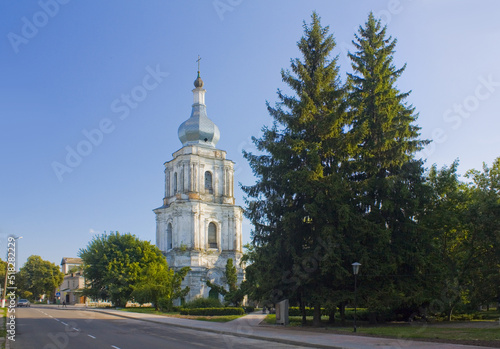Bell tower of Ascension Cathedral in Pereyaslav-Khmelnytsky, Ukraine 