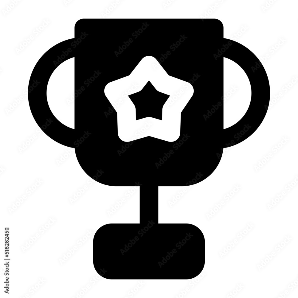 Obraz premium trophy glyph icon