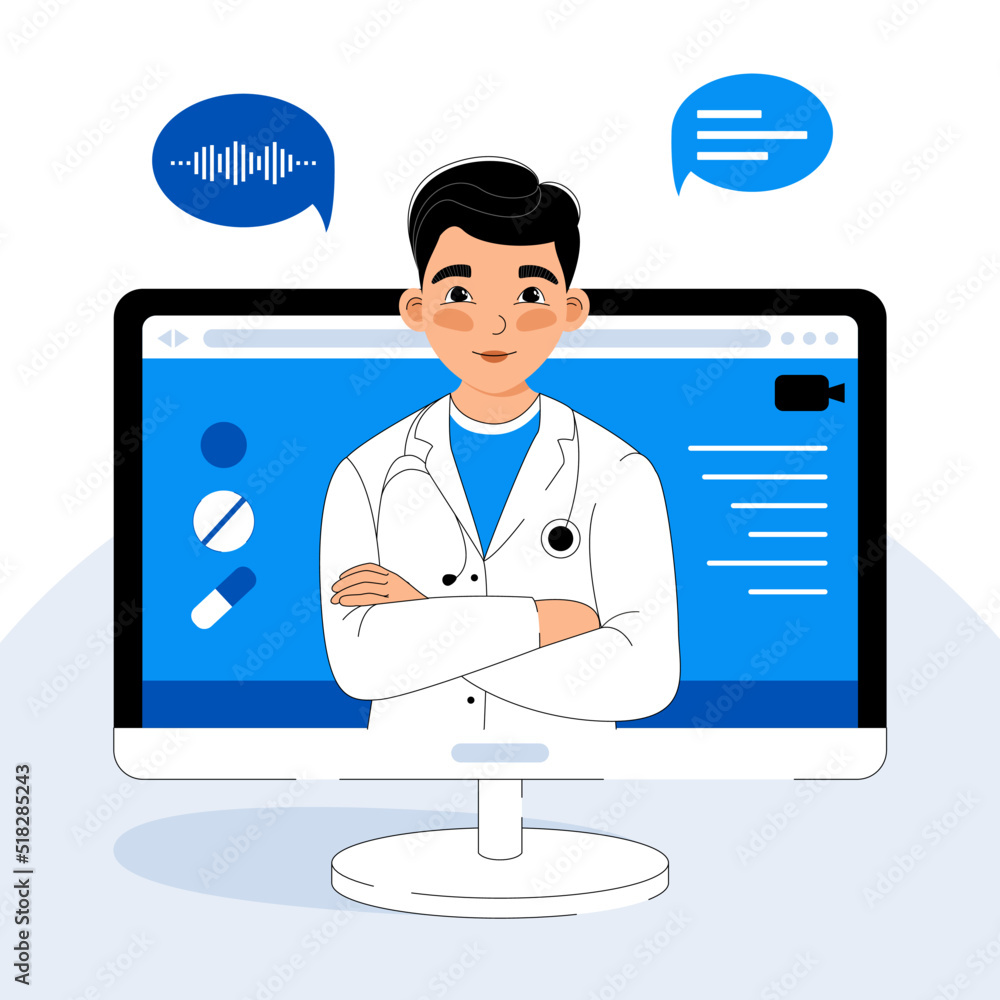 doctor's consultation online, doctor online, remote doctor's consultation, doctor's courses online, doctor and nurse, doctor and nurse work together	