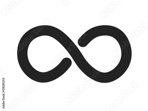 Infinity icon with trendy designs