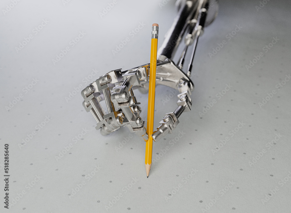 Mechanical Hand Drawing Stock Photo | Adobe Stock