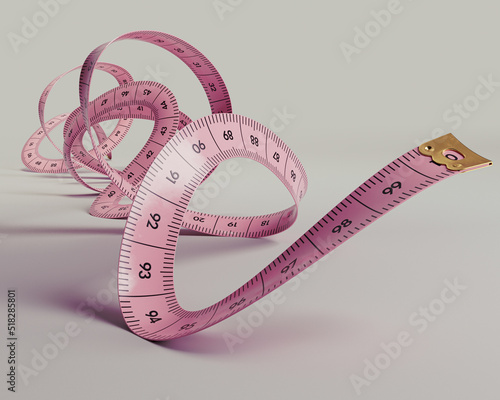 Curled Up Measuring Tape