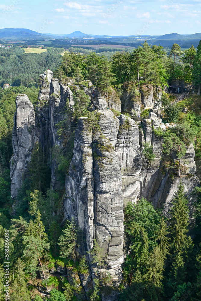 Rock city Bastei of Saxon Switzerland Germany