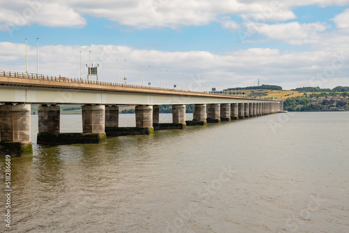 Dundee, Scotland, UK – June 23 2022. River Tay road bridge in the city of Dundee © yackers1