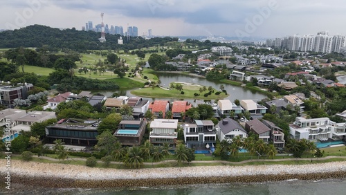 Sentosa, Singapore - July 14, 2022: The Landmark Buildings and Tourist Attractions of Sentosa Island, Singapore photo