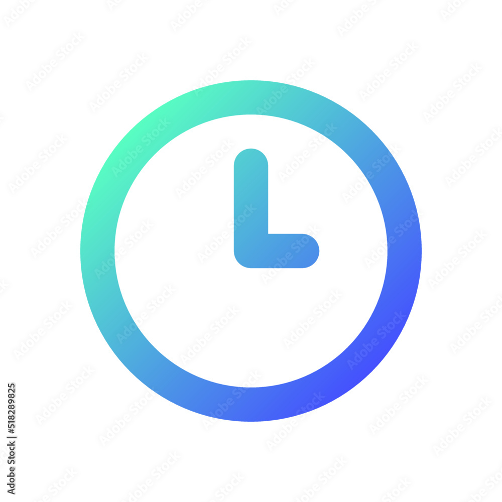 Clock pixel perfect gradient linear ui icon. Set alarm. Tracking time. Snooze feature. Daily reminder. Line color user interface symbol. Modern style pictogram. Vector isolated outline illustration Clock pixel perfect gradient linear ui icon. Set alarm. Tracking time. Snooze feature. Daily reminder. Line color user interface symbol. Modern style pictogram. Vector isolated outline illustration