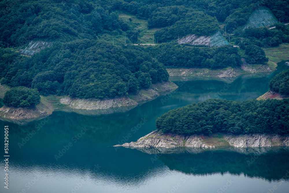 Cheongpung Lake near Jecheon city in Chungcheongbukdo province, South Korea Cheongpung Lake near Jecheon city in Chungcheongbukdo province, South Korea