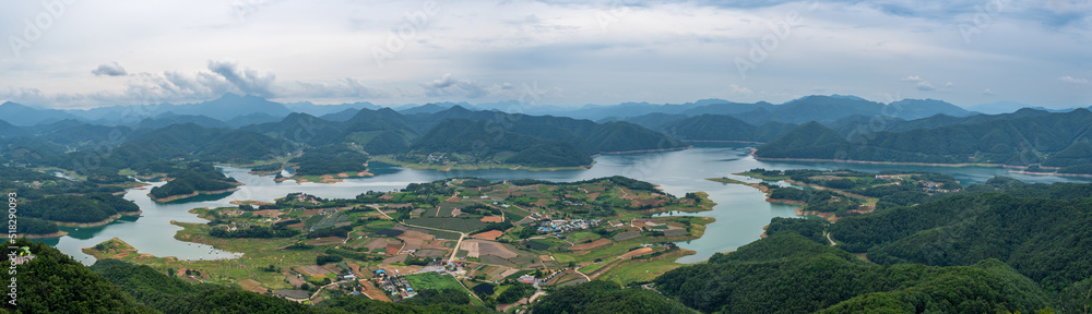 Cheongpung Lake near Jecheon city in Chungcheongbukdo province, South Korea