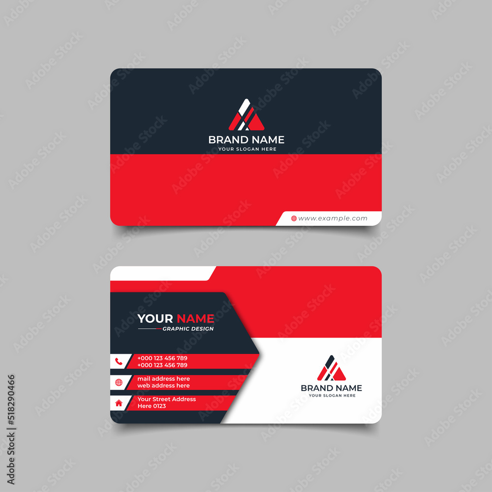 Creative Modern Professional Business card Vector Design Creative Modern Professional Business card Vector Design
