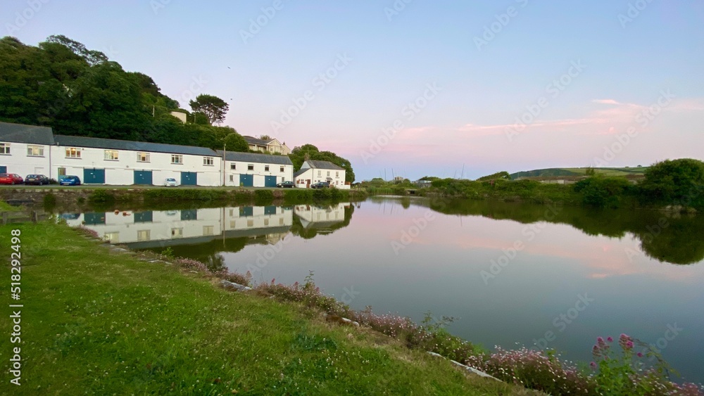 Fototapeta premium Pentewan village, Cornwall UK