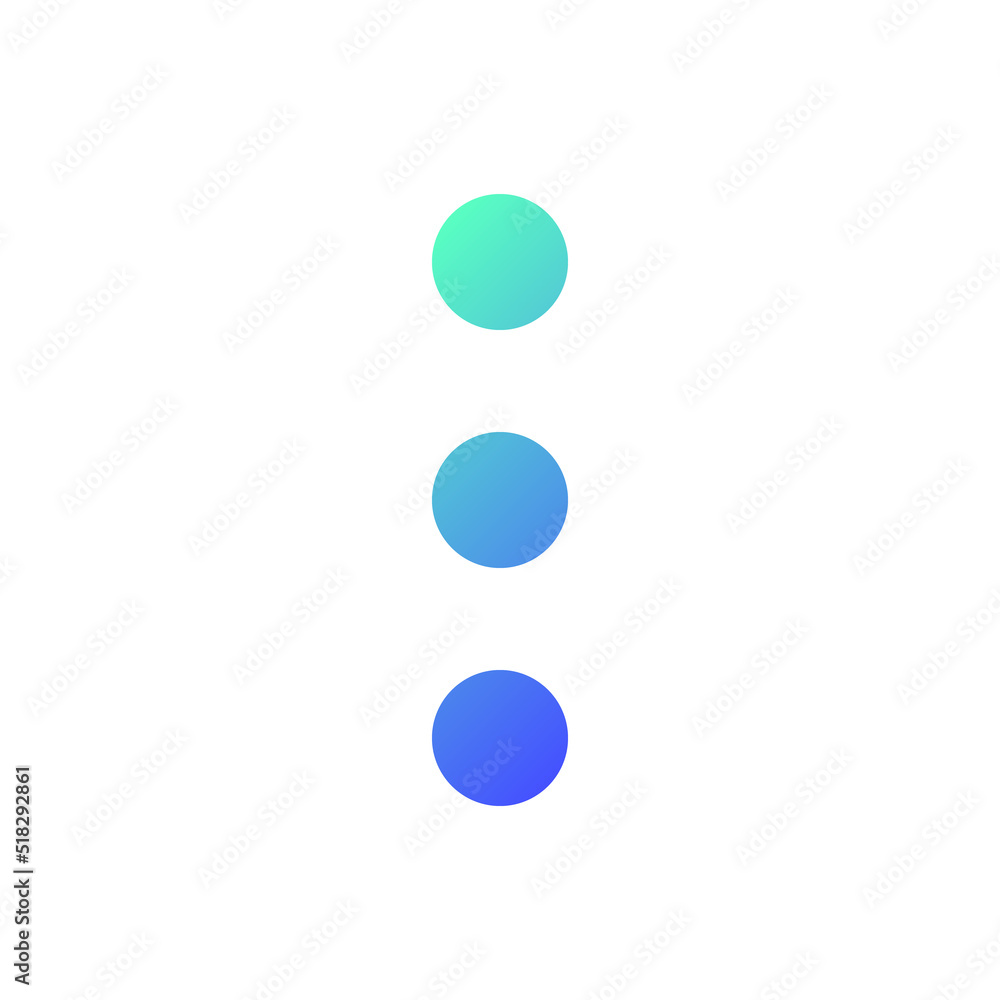 Three vertical dots menu pixel perfect gradient linear ui icon. Kebab menu representation. Navigation. Line color user interface symbol. Modern style pictogram. Vector isolated outline illustration Three vertical dots menu pixel perfect gradient linear ui icon. Kebab menu representation. Navigation. Line color user interface symbol. Modern style pictogram. Vector isolated outline illustration