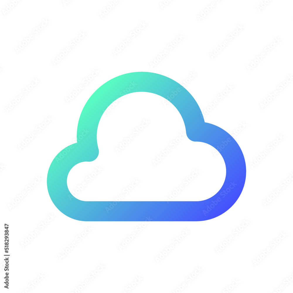 Cloud computing pixel perfect gradient linear ui icon. Data storage. Wireless file sharing. Line color user interface symbol. Modern style pictogram. Vector isolated outline illustration Cloud computing pixel perfect gradient linear ui icon. Data storage. Wireless file sharing. Line color user interface symbol. Modern style pictogram. Vector isolated outline illustration