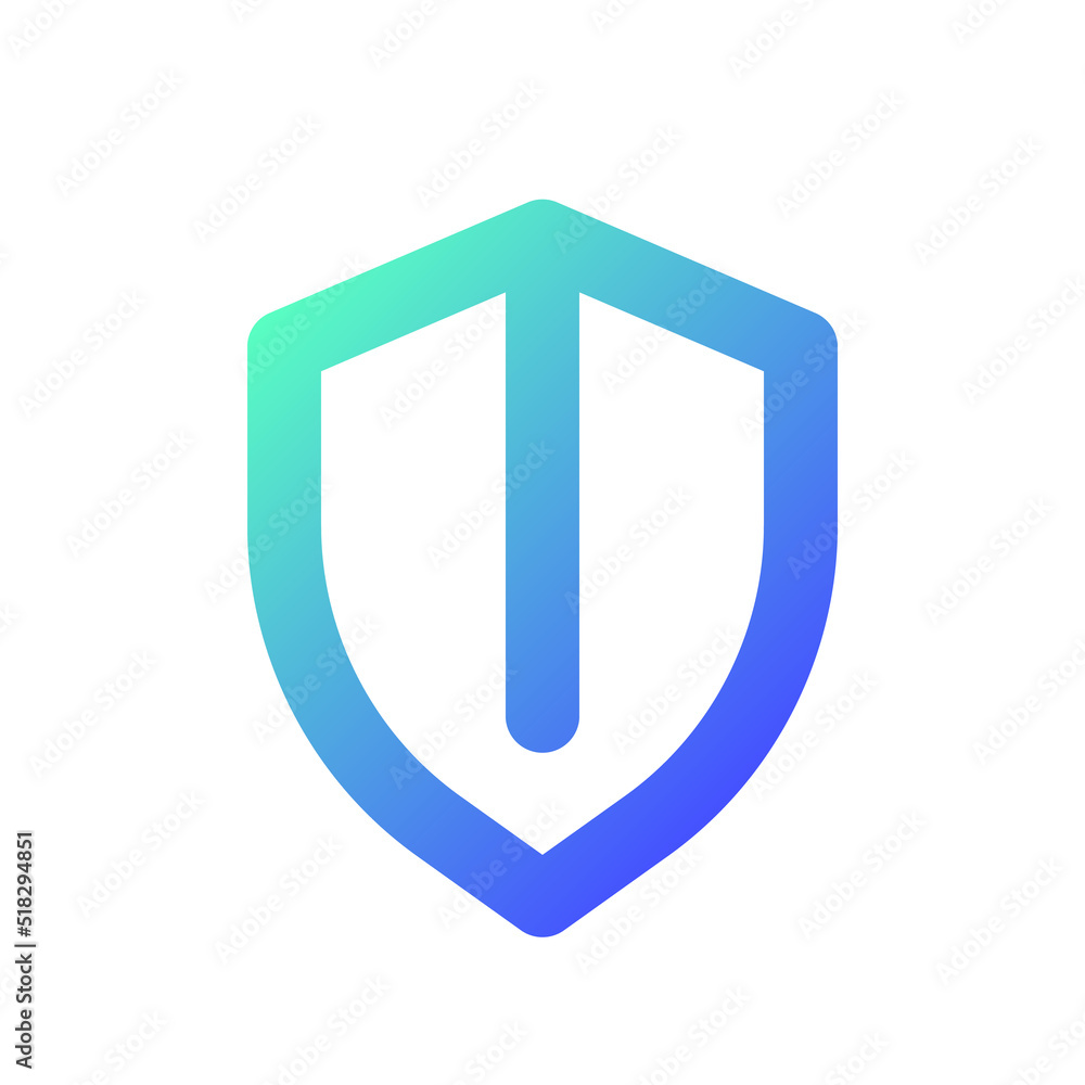 Security shield pixel perfect gradient linear ui icon. Under protection. Antivirus software. Line color user interface symbol. Modern style pictogram. Vector isolated outline illustration Security shield pixel perfect gradient linear ui icon. Under protection. Antivirus software. Line color user interface symbol. Modern style pictogram. Vector isolated outline illustration