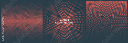 Vector halftone pattern texture gradient screen background. Half tone dot texture gradation graphic artwork effect.