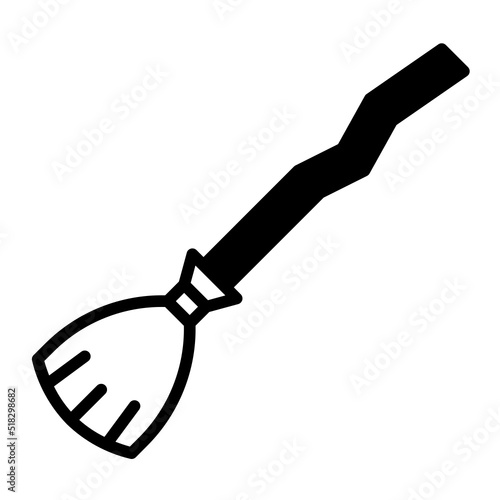 broomstick glyph icon