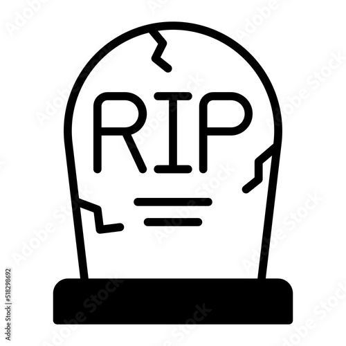 tombstone glyph icon