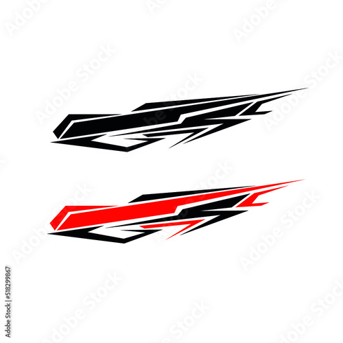 car wrapping sticker vector. modern car stickers
