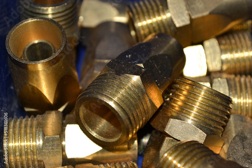 close up of a bolt and nut background