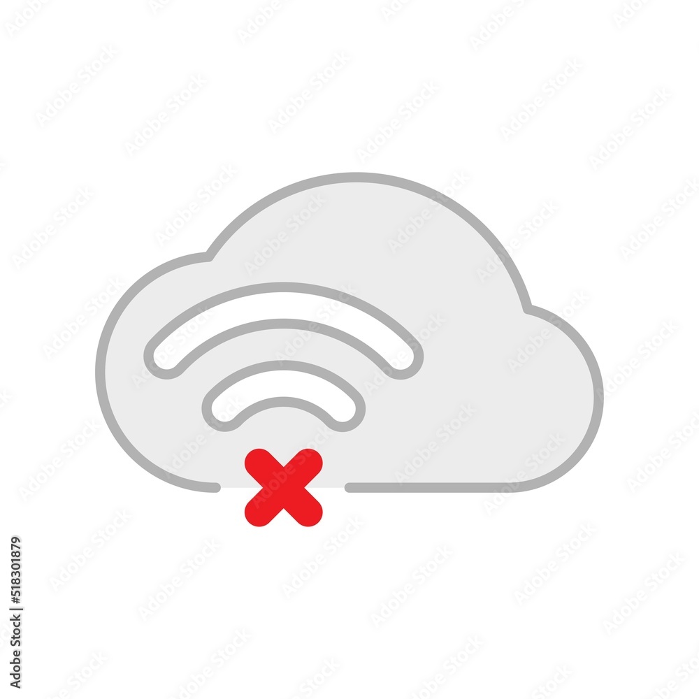 No internet connection concept illustration flat design vector eps10. modern graphic element for landing page, empty state ui, infographic, icon No internet connection concept illustration flat design vector eps10. modern graphic element for landing page, empty state ui, infographic, icon