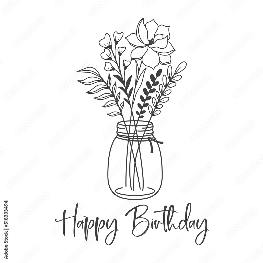 Premium Vector  Happy birthday vector quote. happy birthday wishes cute  greeting card template. isolated design