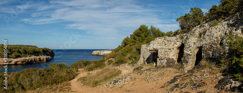 Cova des Moro, Cala sa Nau, Felanitx, Mallorca, Balearic Islands, Spain