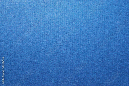Blue bolor corrugated craft paper texture as background