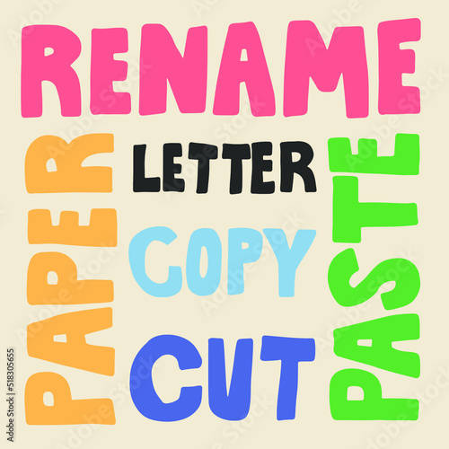 Hand Drawn Copy and Paste Lettering Design