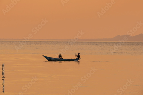 Fisherman Boat in Lake Victoria in East Africa © faruk