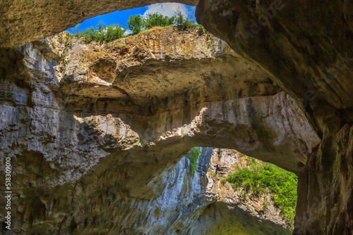 Devetashka Cave in Bulgaria, inside view