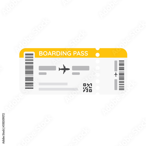air ticket Specify flight details and travel time. for traveling with airlines