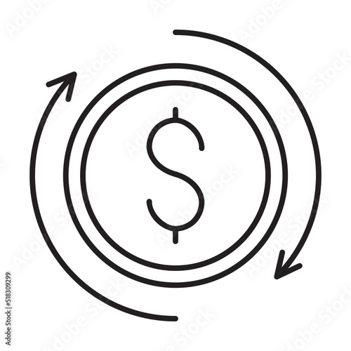 cash flow line icon