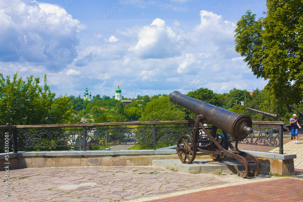 Historical cannons on the hill in Chernigov, Ukraine
Historical cannons on the hill in Chernigov, Ukraine