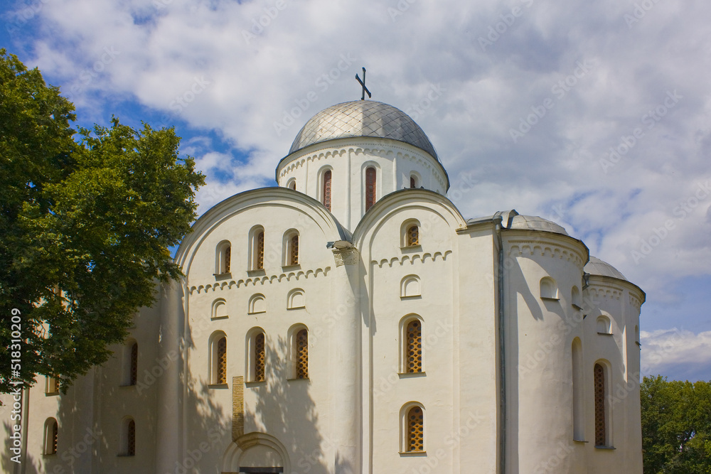 Famous Cathedral of Boris and Gleb in Chernigov, Ukraine	

