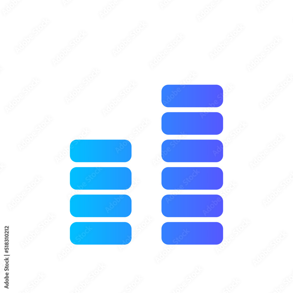 coins gradient icon coins gradient icon
