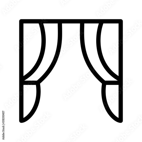 Curtain icon template