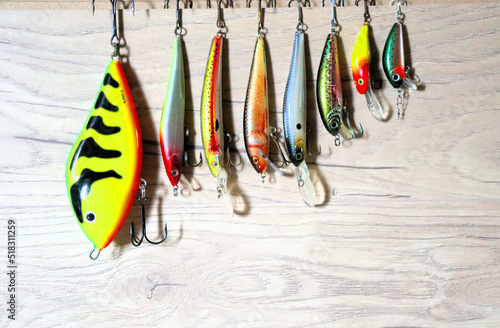 Fishing lures and equipment for fishing.