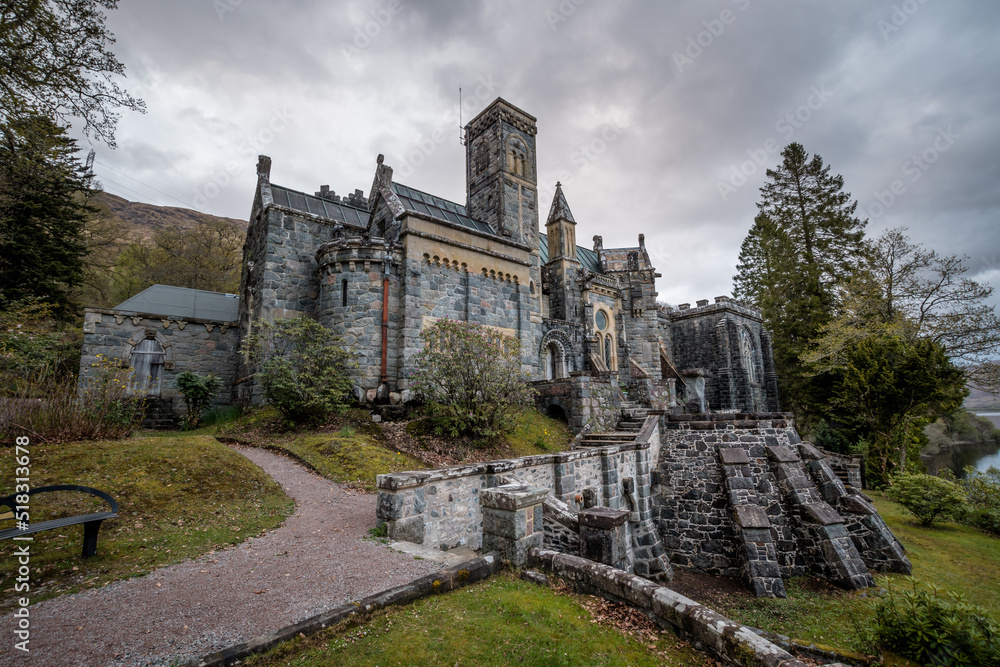 St Conan’s Kirk located in the village of Loch Awe in Argyll and Bute, Scotland UK