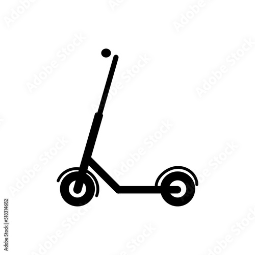 Electric scooter icon. light vehicle illustration